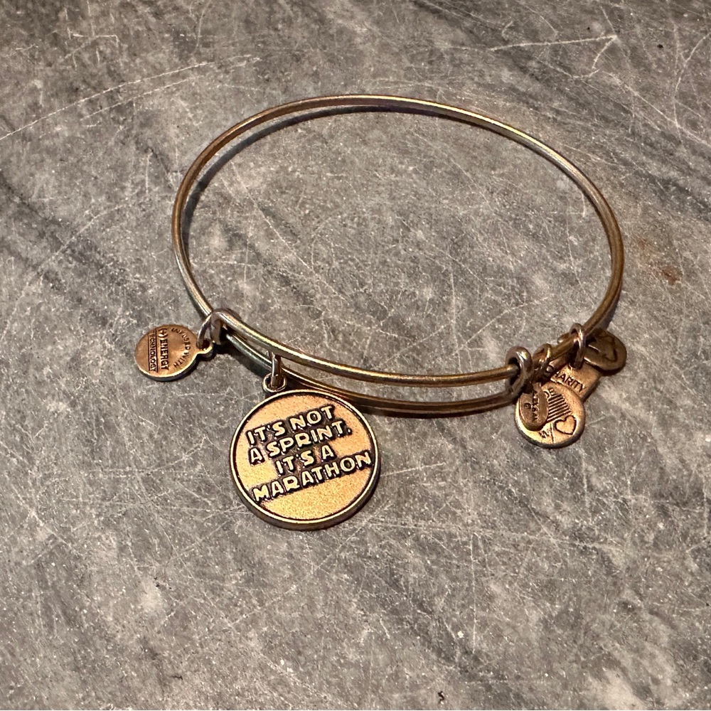 Alex and Ani Bracelet ~ It’s Not a Sprint It’s a Marathon Charm Bracelet